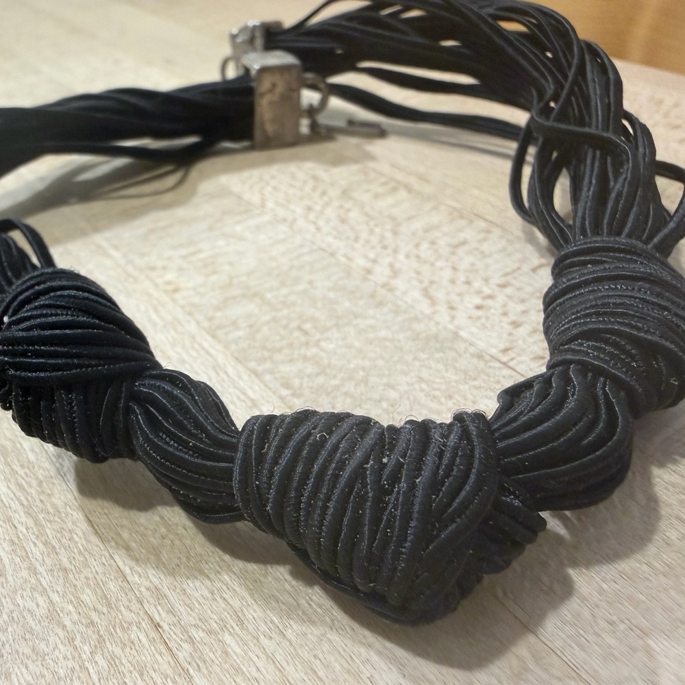 Black Knotted Necklace